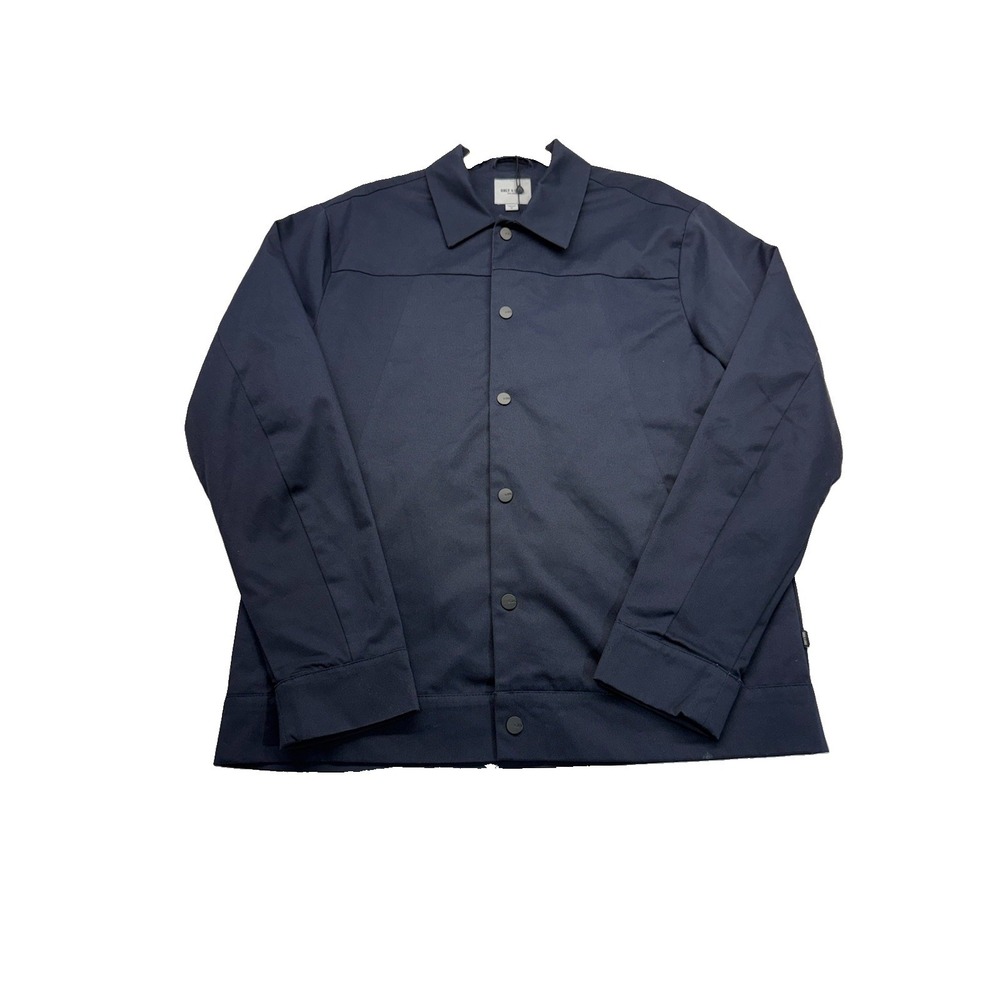 Men's Only & Sons Navy Blue Button Up Jacket Coat Size Medium NWOT
